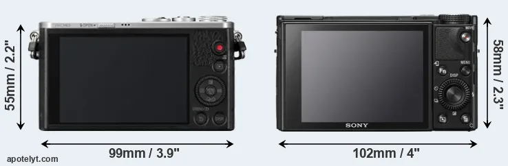 Comparison GM1 or RX100 VII rear