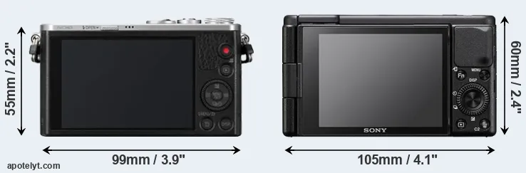 Comparison GM1 or ZV-1 rear