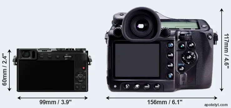 Comparison GM5 or 645D rear