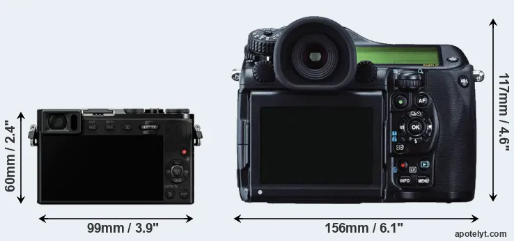 Comparison GM5 or 645Z rear
