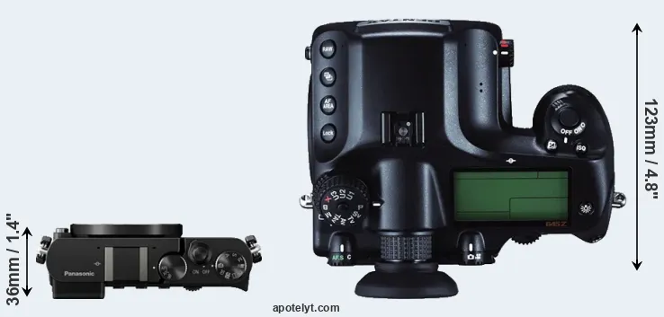Compare GM5 versus 645Z top