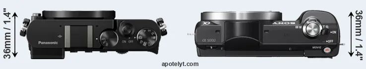 Compare GM5 versus A5000 top