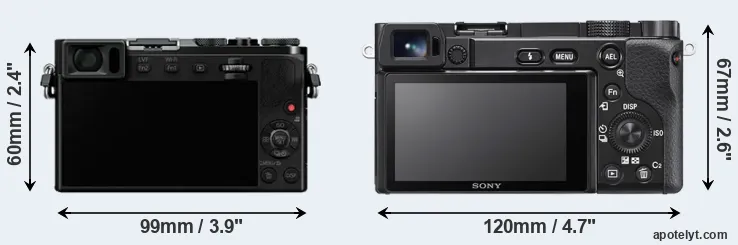 Comparison GM5 or A6100 rear