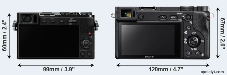 Comparison GM5 or A6300 rear
