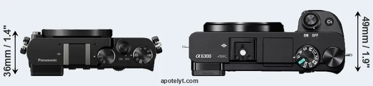 Compare GM5 versus A6300 top