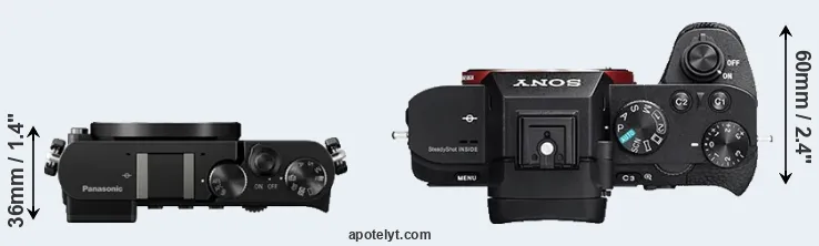Compare GM5 versus A7 II top