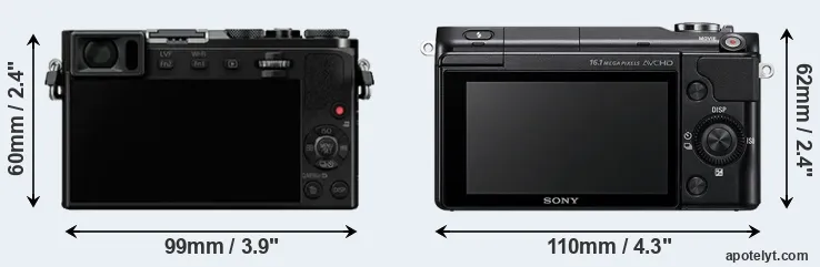 Comparison GM5 or NEX-3N rear