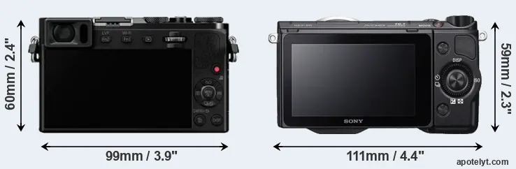 Comparison GM5 or NEX-5R rear