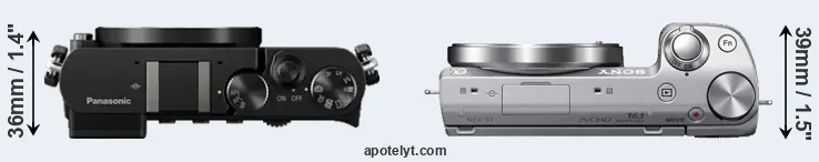 Compare GM5 versus NEX-5T top