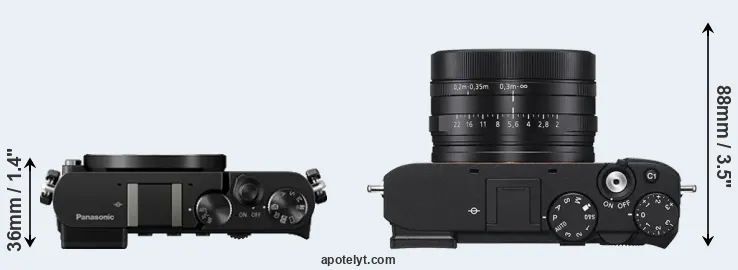 Compare GM5 versus RX1R III top