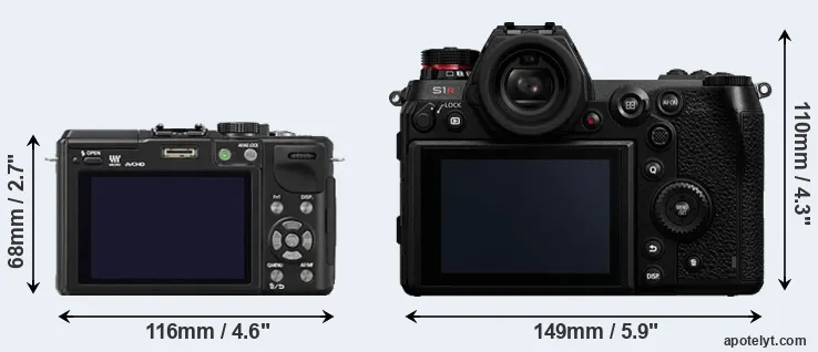Comparison GX1 or S1R rear