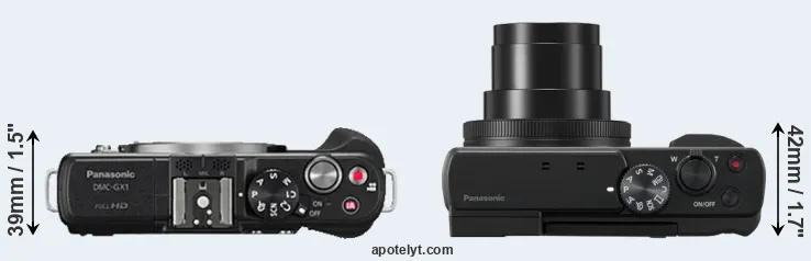 Compare GX1 versus ZS80 top