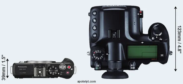 Compare GX1 versus 645Z top