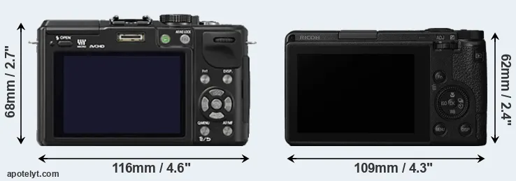 Comparison GX1 or GR III rear