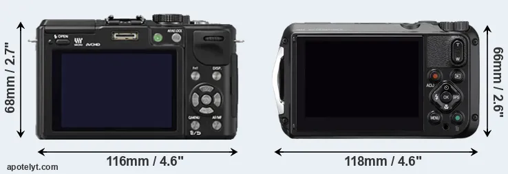 Comparison GX1 or WG-6 rear