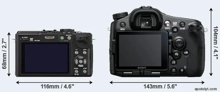 Comparison GX1 or A77 rear