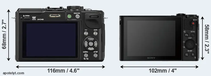 Comparison GX1 or HX90V rear