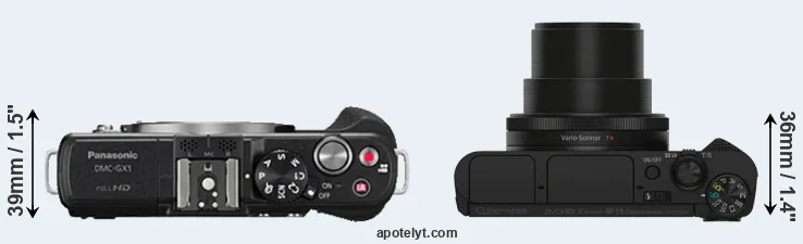Compare GX1 versus HX90V top