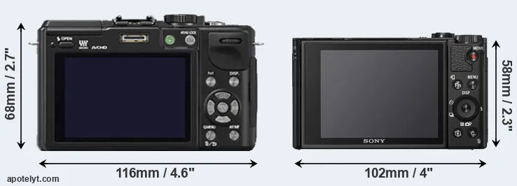 Comparison GX1 or HX95 rear