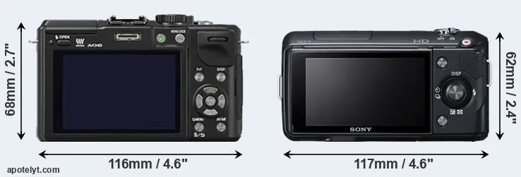 Comparison GX1 or NEX-3 rear