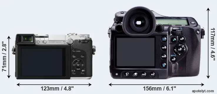 Comparison GX7 or 645D rear
