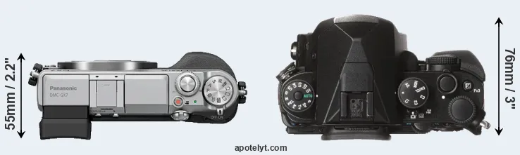 Compare GX7 versus KP top