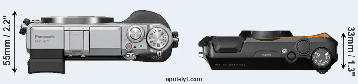 Compare GX7 versus WG-6 top