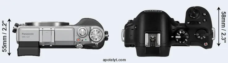 Compare GX7 versus NX30 top