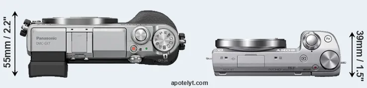 Compare GX7 versus NEX-5T top