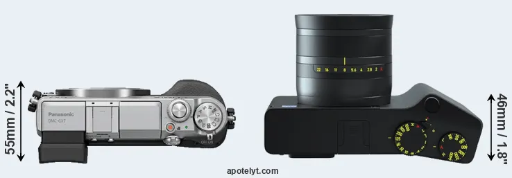 Compare GX7 versus ZX1 top