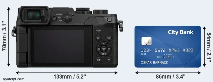 GX8 and credit card rear side