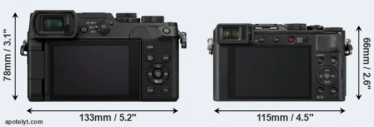 Comparison GX8 or LX100 II rear