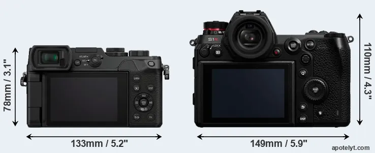 Comparison GX8 or S1R rear
