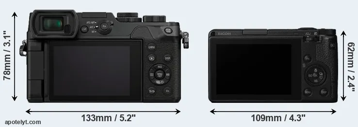 Comparison GX8 or GR III rear