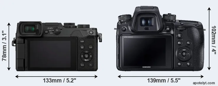 Comparison GX8 or NX1 rear