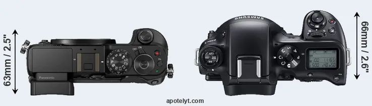 Compare GX8 versus NX1 top