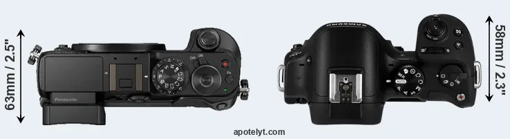 Compare GX8 versus NX30 top