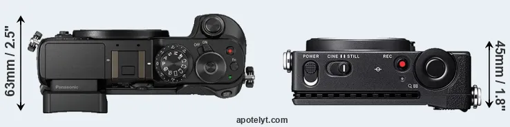 Compare GX8 versus fp top