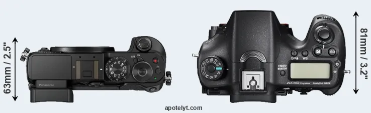 Compare GX8 versus A77 II top