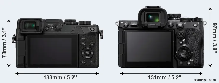Comparison GX8 or A7R V rear