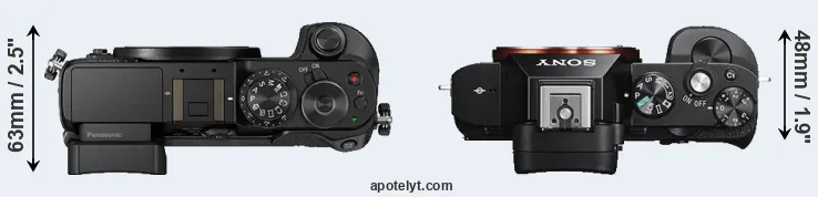 Compare GX8 versus A7S top
