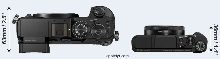 Compare GX8 versus HX99 top