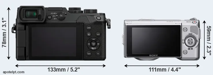 Comparison GX8 or NEX-5 rear