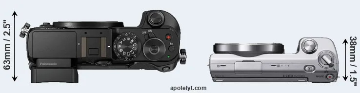 Compare GX8 versus NEX-5 top