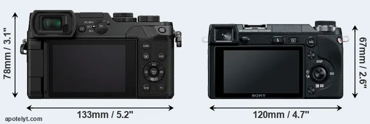 Comparison GX8 or NEX-6 rear