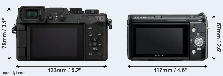 Comparison GX8 or NEX-F3 rear