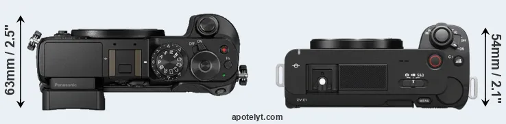 Compare GX8 versus ZV-E1 top