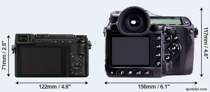 Comparison GX80 or 645D rear