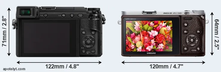 Comparison GX80 or NX500 rear