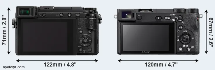Comparison GX80 or A6500 rear